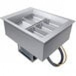 Hatco CWBP-2 Two Pan Slanted Drop-In Refrigerated Cold Food Well with Drain - 120V Hatco CWBP-2 Two Pan Slanted Drop-In Refrigerated Cold Food Well with Drain - 120V