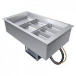 Hatco CWBP-2 Two Pan Slanted Drop-In Refrigerated Cold Food Well with Drain - 120V Hatco CWBP-2 Two Pan Slanted Drop-In Refrigerated Cold Food Well with Drain - 120V