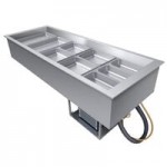 Hatco CWBP-2 Two Pan Slanted Drop-In Refrigerated Cold Food Well with Drain - 120V Hatco CWBP-2 Two Pan Slanted Drop-In Refrigerated Cold Food Well with Drain - 120V