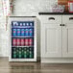 Danby DBC434A1BSSDD 4.3 Cu. Ft. Stainless Steel Glass Door Beverage Refrigerator with Towel Bar Handle
