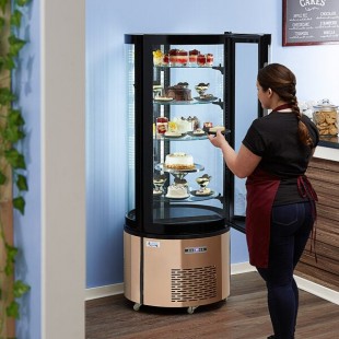 Avantco BCR-15-HC Copper Circular Glass Refrigerated Display Case