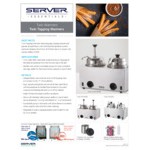 Server Twin FS/FSP 81290 3 Qt. Round Topping Warmer with Pump and Ladle - 120V, 1000W Server Twin FS/FSP 81290 3 Qt. Round Topping Warmer with Pump and Ladle - 120V, 1000W