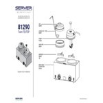 Server Twin FS/FSP 81290 3 Qt. Round Topping Warmer with Pump and Ladle - 120V, 1000W Server Twin FS/FSP 81290 3 Qt. Round Topping Warmer with Pump and Ladle - 120V, 1000W