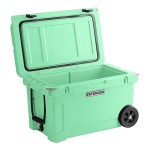 CaterGator CG45SFW Seafoam 45 Qt. Mobile Rotomolded Outdoor Cooler / Ice Chest