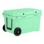 CaterGator CG45SFW Seafoam 45 Qt. Mobile Rotomolded Outdoor Cooler / Ice Chest