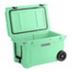 CaterGator CG45SFW Seafoam 45 Qt. Mobile Rotomolded Outdoor Cooler / Ice Chest