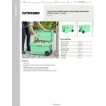CaterGator CG45SFW Seafoam 45 Qt. Mobile Rotomolded Outdoor Cooler / Ice Chest