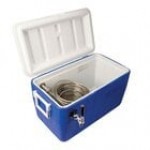Micro Matic CB481R Red 1 Faucet 48 Qt. Insulated Jockey Box with 100 ft. Coil Micro Matic CB481R Red 1 Faucet 48 Qt. Insulated Jockey Box with 100 ft. Coil