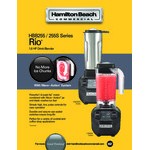 Hamilton Beach HBB255S Rio 1.6 hp Commercial Drink Blender with 2 Speeds and 32 oz. Stainless Steel Jar - 120V Hamilton Beach HBB255S Rio 1.6 hp Commercial Drink Blender with 2 Speeds and 32 oz. Stainless Steel Jar - 120V