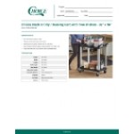 Choice Black Utility / Bussing Cart with Two Shelves - 32 Choice Black Utility / Bussing Cart with Two Shelves - 32