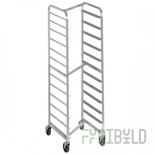 Channel 403SN 12 Pan End Load Stainless Steel Nesting Bun / Sheet Pan Rack - Assembled