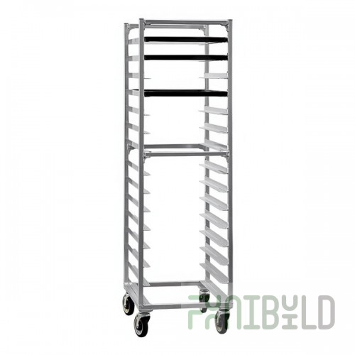 New Age 15 Pan End Load Heavy-Duty Aluminum Bun / Sheet Pan Rack 1332