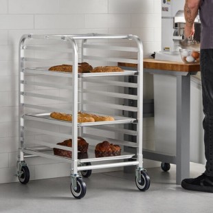 Regency 10 Pan End Load Half Height Bun / Sheet Pan Rack - Assembled