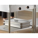 Avantco STE-2S Two Pan Open Well Electric Steam Table with Undershelf - 120V, 1000W