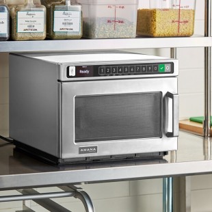 Amana HDC1015 Heavy-Duty Stainless Steel Commercial Microwave with Push Button Controls - 120V, 1000W Amana HDC1015 Heavy-Duty Stainless Steel Commercial Microwave with Push Button Controls - 120V, 1000W