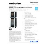 Moffat E32D5/P12M Turbofan Full Size Electric Digital Convection Oven with Steam Injection and 12 Tray Holding Cabinet / Proofer - 208V