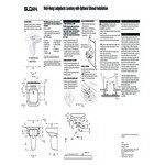 Sloan 3873206 Vitreous China Wall Mounted Ledgeback Lavatory with Single Centerset and Left Hand Soap Hole