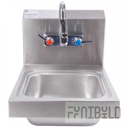 Advance Tabco 7-PS-23 Space Saving Hand Sink with Splash Mount Faucet - 12