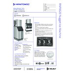 Manitowoc RNP0620A-161 Air Cooled Nugget Ice Machine - 115V, 591 lb.
