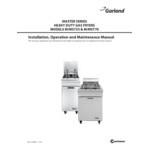 Garland M70SS Master Series Natural Gas 70 lb. Range Match Floor Fryer - 125,000 BTU