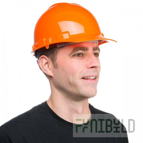Cordova Duo Safety Orange Cap Style Hard Hat with 4-Point Ratchet Suspension