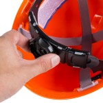 Cordova Duo Safety Orange Cap Style Hard Hat with 4-Point Ratchet Suspension Cordova Duo Safety Orange Cap Style Hard Hat with 4-Point Ratchet Suspension