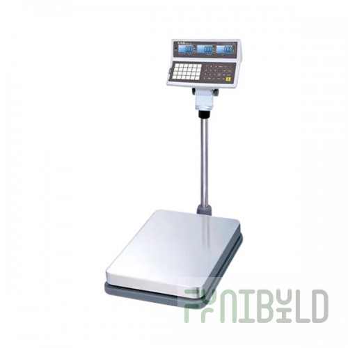 CAS EB-300 EB Series 300 lb. Digital Price Computing Bench Scale with Pole - Legal For Trade