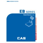 CAS EB-300 EB Series 300 lb. Digital Price Computing Bench Scale with Pole - Legal For Trade