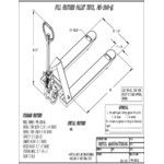 Vestil Steel Quick Lift Pallet Truck with 20