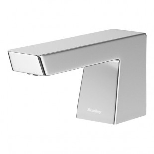 Bradley Verge Zen 6-3700-RFT-PC Polished Chrome Deck-Mounted Automatic Foam Soap Dispenser with 70.5 oz. Tank