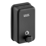Lavex 40 fl. oz. (1,200 mL) Matte Black Stainless Steel Manual Surface-Mounted Vertical Liquid Soap Dispenser Lavex 40 fl. oz. (1,200 mL) Matte Black Stainless Steel Manual Surface-Mounted Vertical Liquid Soap Dispenser