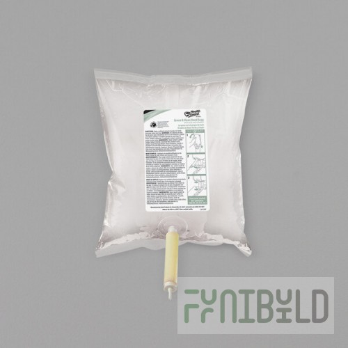 Kutol 7227 Health Guard 1000 mL Biodegradable Boxless Bag-in-Box Green and Clean Hand Soap - 10/Case
