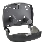 Kimberly-Clark Professional 09507 Black Jumbo Roll Horizontal Toilet Paper Dispenser with Stub Roll Section