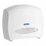 Kimberly-Clark Professional 09507 Black Jumbo Roll Horizontal Toilet Paper Dispenser with Stub Roll Section