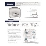 Kimberly-Clark Professional 09507 Black Jumbo Roll Horizontal Toilet Paper Dispenser with Stub Roll Section