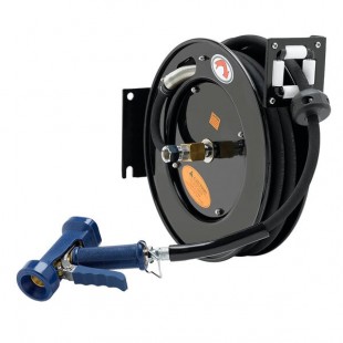 Equip by T&S 5HR-232-12-A 35' Open Hose Reel with Front Trigger Spray Valve and Reducing Adapter