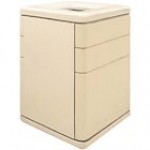 Wausau Tile TF1045 44 Gallon Concrete Square Trash Can with Pitch-In Lid and Side Door Wausau Tile TF1045 44 Gallon Concrete Square Trash Can with Pitch-In Lid and Side Door