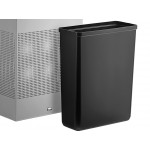 Rubbermaid® FGSR18EPLSM Silhouettes Metallic Silver Steel Designer Rectangular Trash Can - 22.5 Gallon