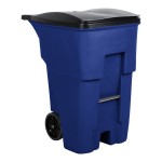 Rubbermaid® FG9W2273BLUE BRUTE 95 Gallon Blue Wheeled Rectangular Trash Can with Lid Rubbermaid® FG9W2273BLUE BRUTE 95 Gallon Blue Wheeled Rectangular Trash Can with Lid