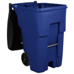 Rubbermaid® FG9W2273BLUE BRUTE 95 Gallon Blue Wheeled Rectangular Trash Can with Lid Rubbermaid® FG9W2273BLUE BRUTE 95 Gallon Blue Wheeled Rectangular Trash Can with Lid