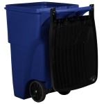 Rubbermaid® FG9W2273BLUE BRUTE 95 Gallon Blue Wheeled Rectangular Trash Can with Lid Rubbermaid® FG9W2273BLUE BRUTE 95 Gallon Blue Wheeled Rectangular Trash Can with Lid