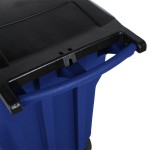 Rubbermaid® FG9W2273BLUE BRUTE 95 Gallon Blue Wheeled Rectangular Trash Can with Lid Rubbermaid® FG9W2273BLUE BRUTE 95 Gallon Blue Wheeled Rectangular Trash Can with Lid