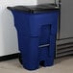 Rubbermaid® FG9W2273BLUE BRUTE 95 Gallon Blue Wheeled Rectangular Trash Can with Lid Rubbermaid® FG9W2273BLUE BRUTE 95 Gallon Blue Wheeled Rectangular Trash Can with Lid