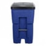 Rubbermaid® FG9W2273BLUE BRUTE 95 Gallon Blue Wheeled Rectangular Trash Can with Lid Rubbermaid® FG9W2273BLUE BRUTE 95 Gallon Blue Wheeled Rectangular Trash Can with Lid