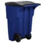 Rubbermaid® FG9W2273BLUE BRUTE 95 Gallon Blue Wheeled Rectangular Trash Can with Lid Rubbermaid® FG9W2273BLUE BRUTE 95 Gallon Blue Wheeled Rectangular Trash Can with Lid