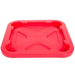 Rubbermaid® FG352900RED BRUTE Snap-Lock 28 Gallon Red Square Lid