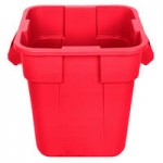 Rubbermaid® FG352900RED BRUTE Snap-Lock 28 Gallon Red Square Lid