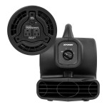XPOWER P-80A-Black 3-Speed Air Mover with GFCI Power Outlets - 600 CFM; 115V XPOWER P-80A-Black 3-Speed Air Mover with GFCI Power Outlets - 600 CFM; 115V