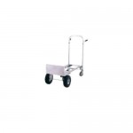 Harper 1,000 lb. Dual Pin Handle Wide Body Junior Aluminum Hand Truck / Platform Truck with 10