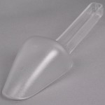 Rubbermaid® FG288200CLR Bouncer 6 oz. Clear Plastic Bar Scoop
